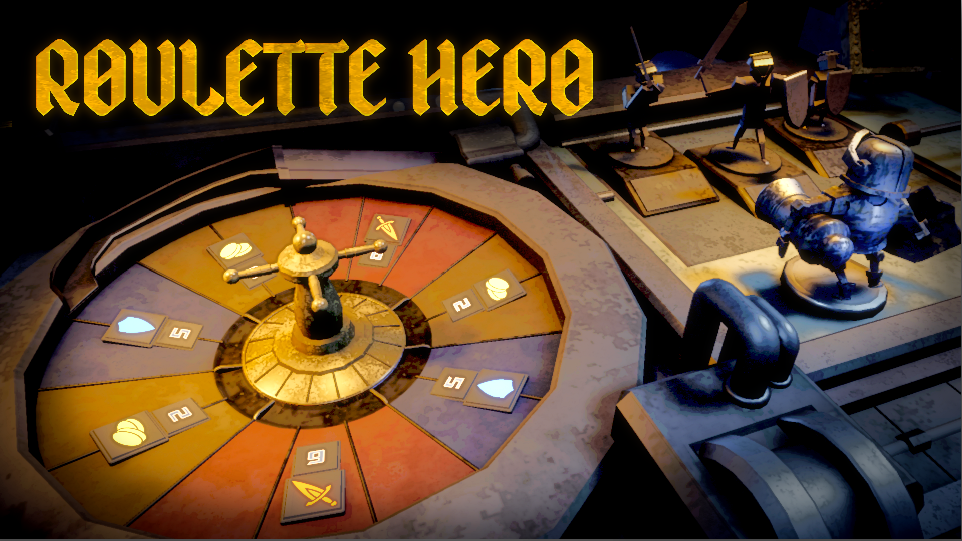 Gameplay screenshot of Roulette Hero showing the wheel mechanic