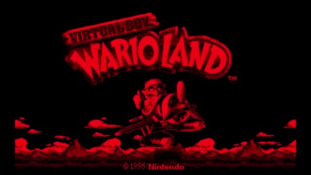 55:Gameplay footage of Virtual Boy Wario Land.