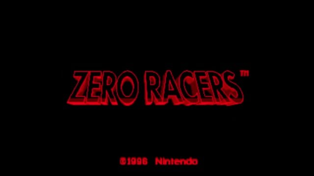 09:The title screen for Zero Racers, a previously unreleased F-Zero spin-off.