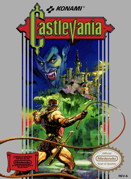 Castlevania NES box art showing Simon Belmont