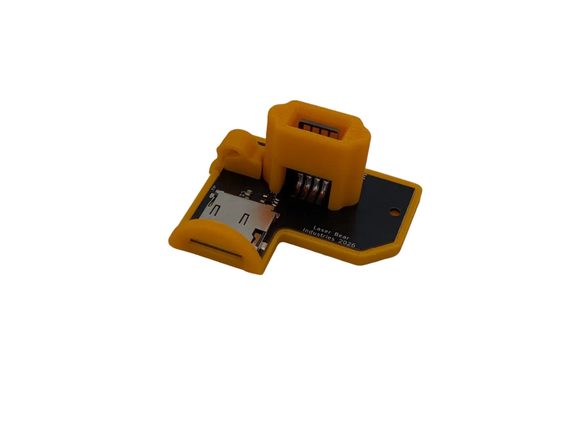 The new SD2SP2 ACE adapter installed in a GameCube console