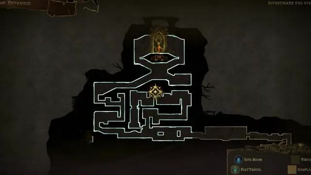 A brief look at the in-game exploration map.
