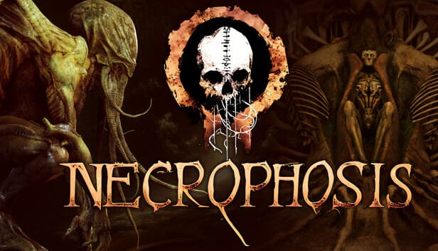 Necrophosis promotional artwork showing a fleshy, skeletal entity