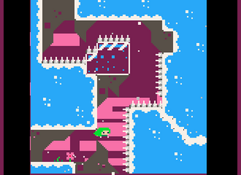 A screenshot of Celeste Classic running on the Sega Saturn