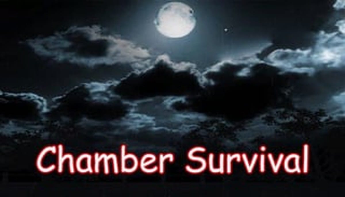 Chamber Survival gameplay screenshot showing a dark corridor