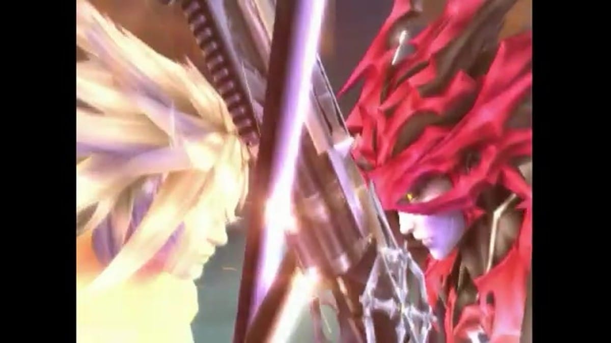 Weiss and Vincent clashing in combat