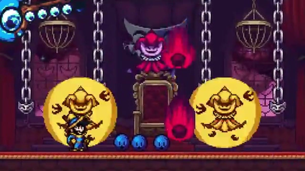 The main title card for Mago Hyperdelicious Edition featuring the protagonist and various enemies