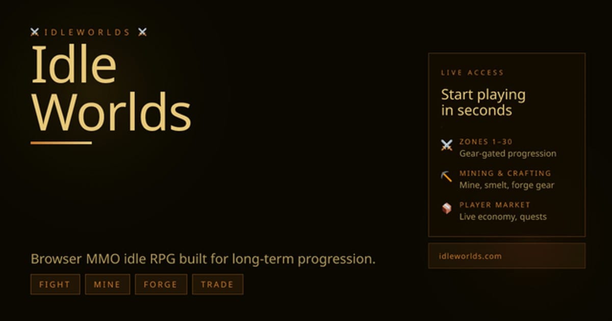 IdleWorlds text-based interface
