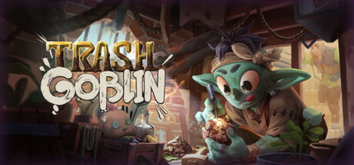 Trash Goblin key art showing a goblin shopkeeper