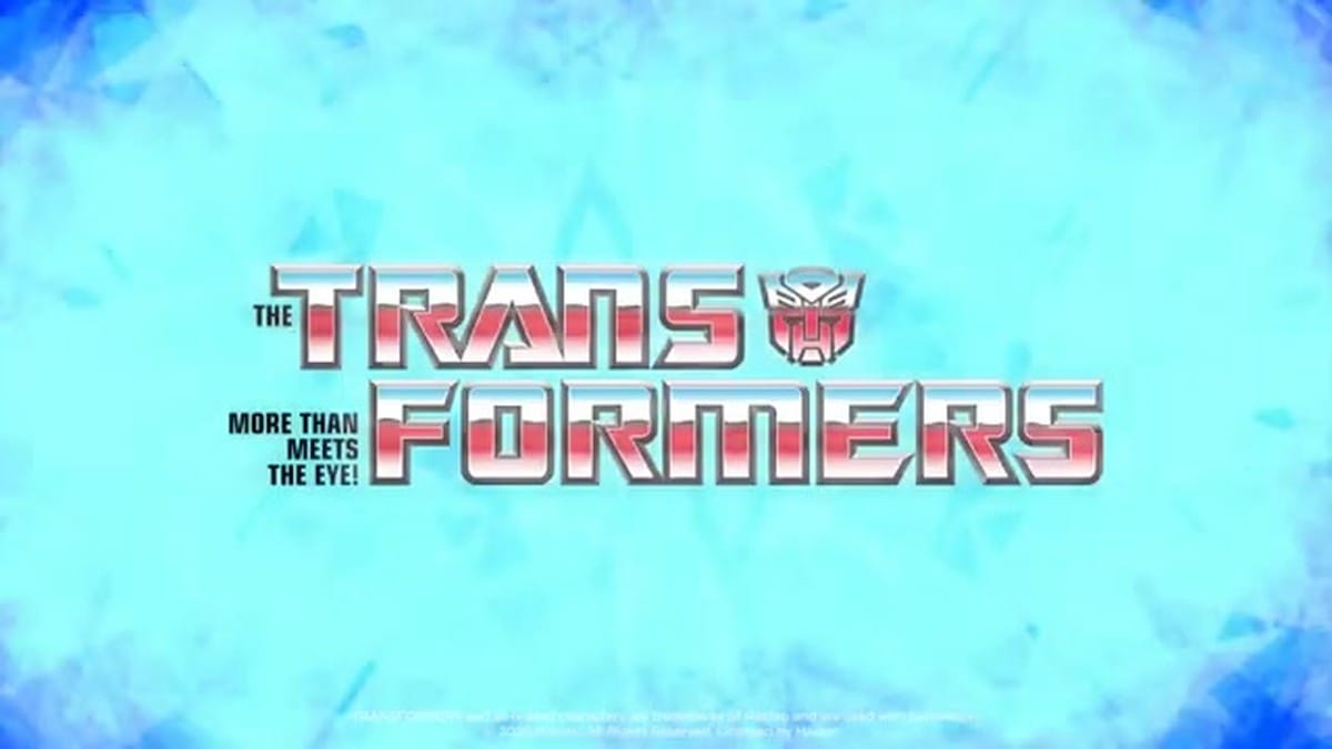 The official logo for The Transformers: More Than Meets the Eye with the Autobot insignia