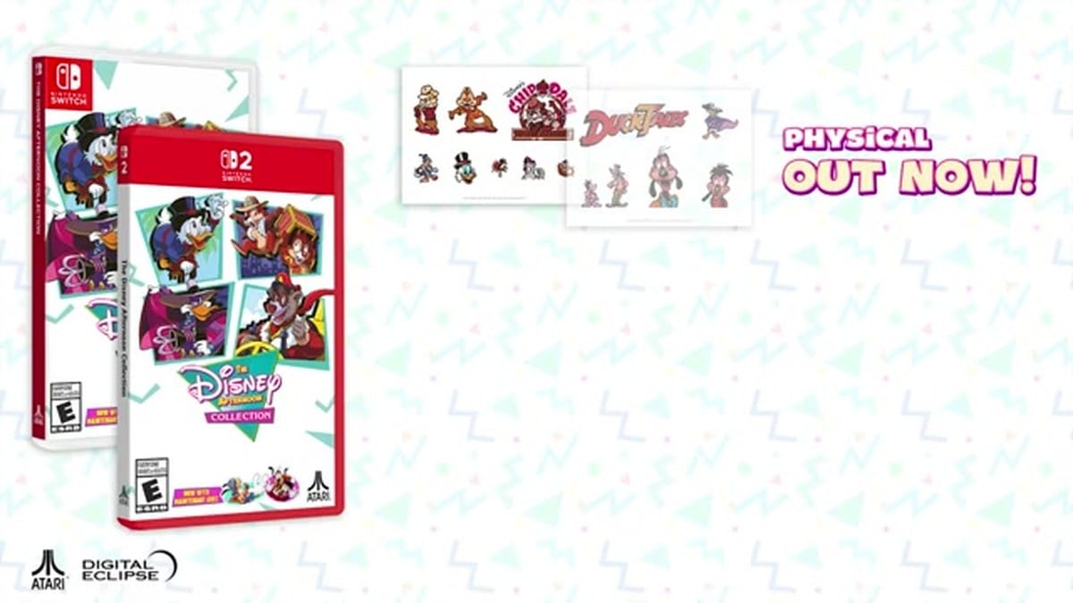 A showcase of the physical edition contents including the game case, stickers, cards, and milk caps.