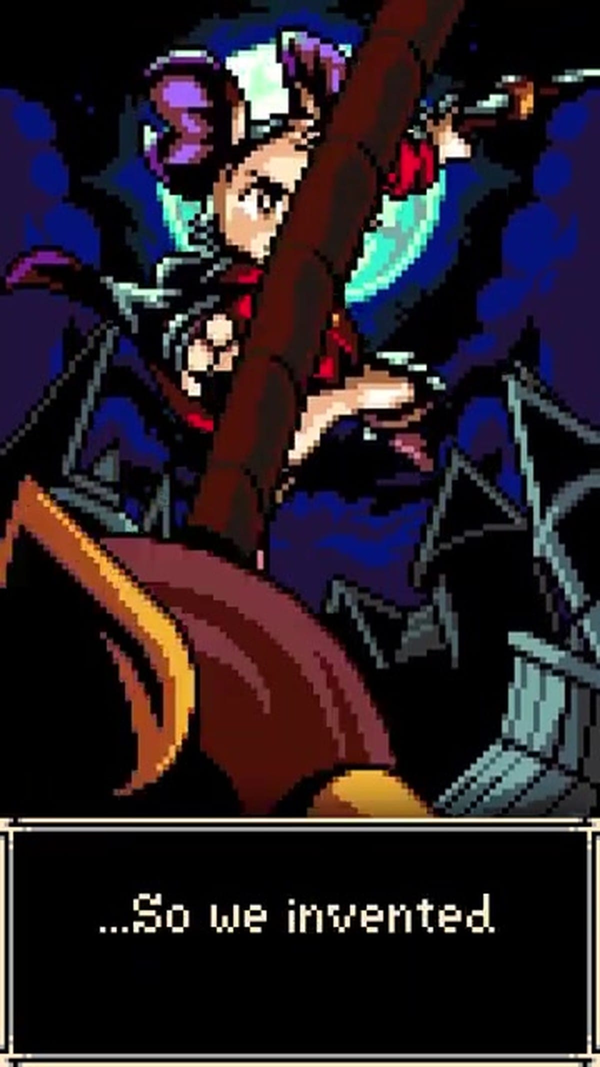 A close-up of the blue Spark item in the game world.