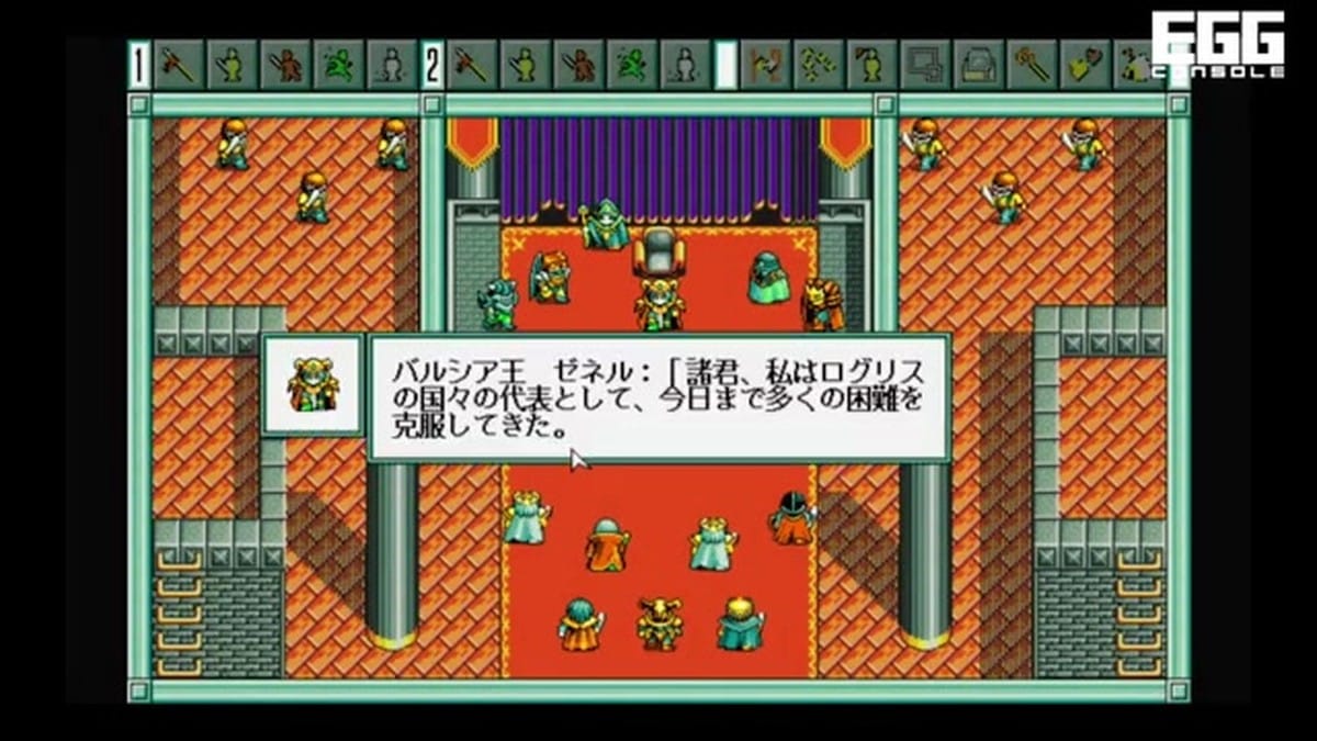 King Zenel of Barusia addresses other leaders in a throne room