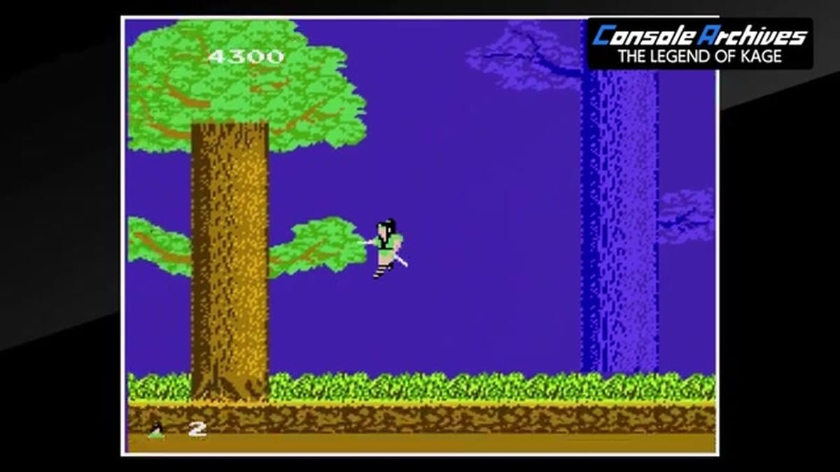 Kage shown in a green outfit after a power-up