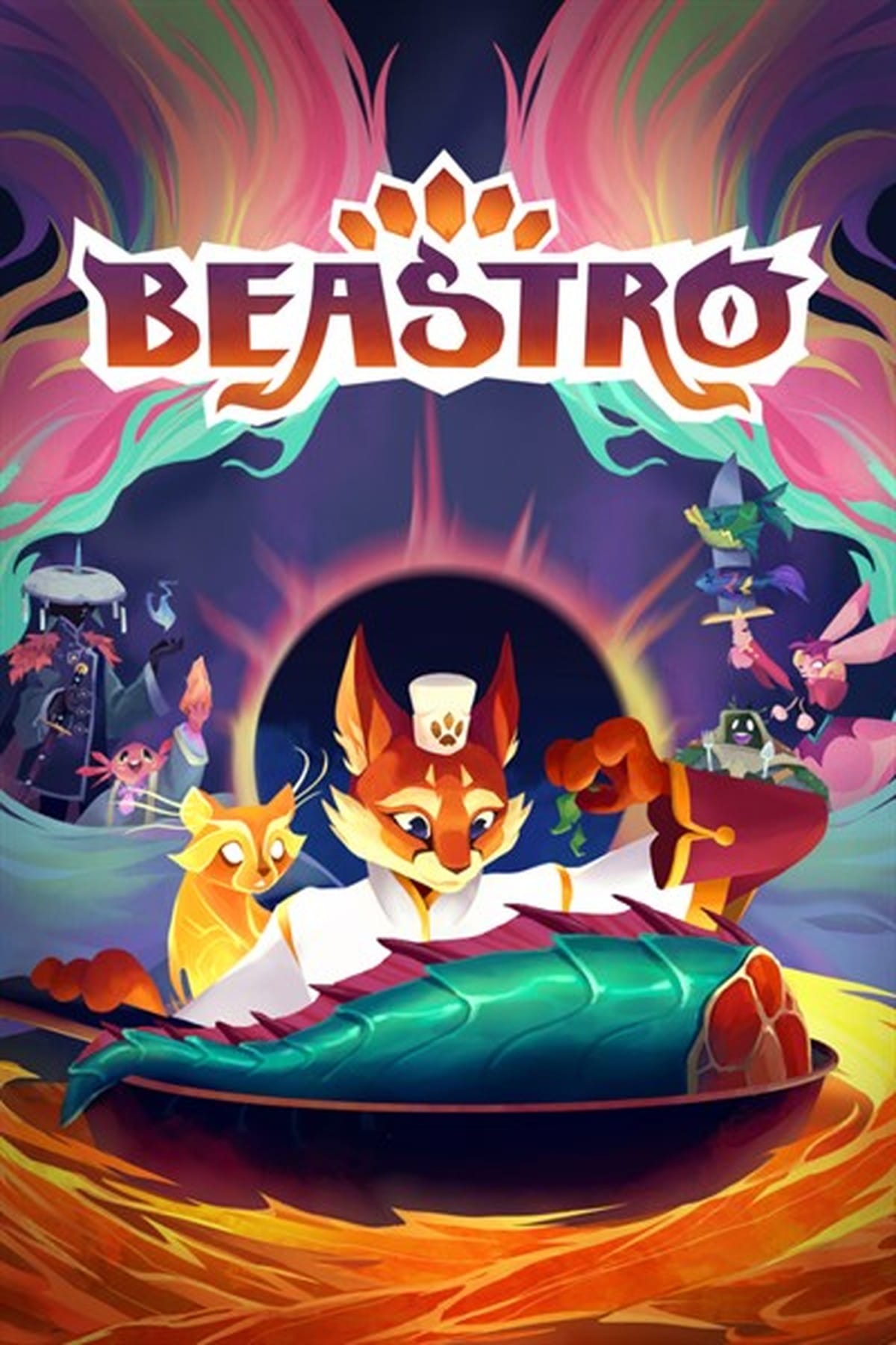 Beastro key art showing a feline chef