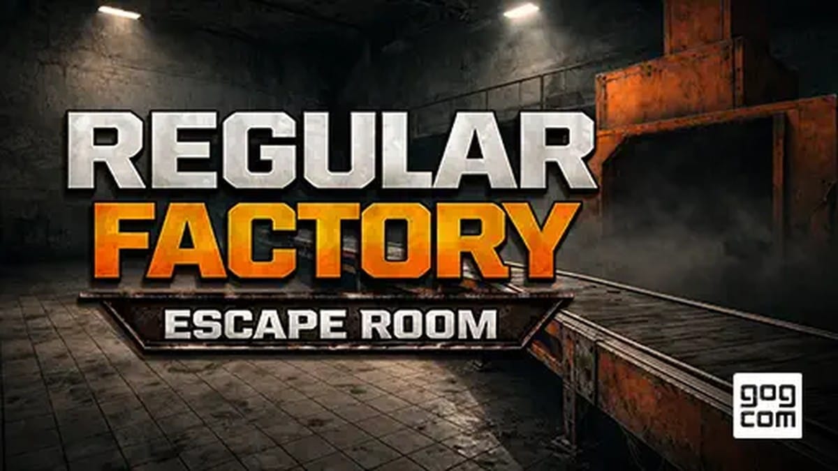 Regular Factory Escape Room key art showing an industrial setting