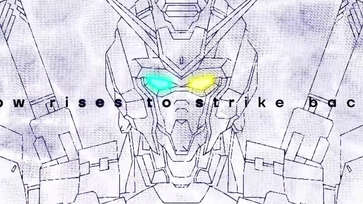 Crystalline structures forming around space debris and mobile suit components