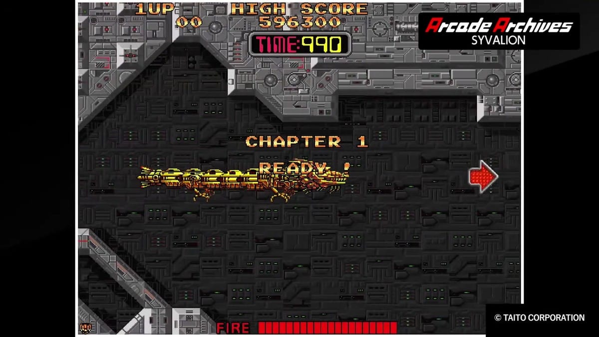 The Chapter 1 Ready screen with the golden dragon protagonist