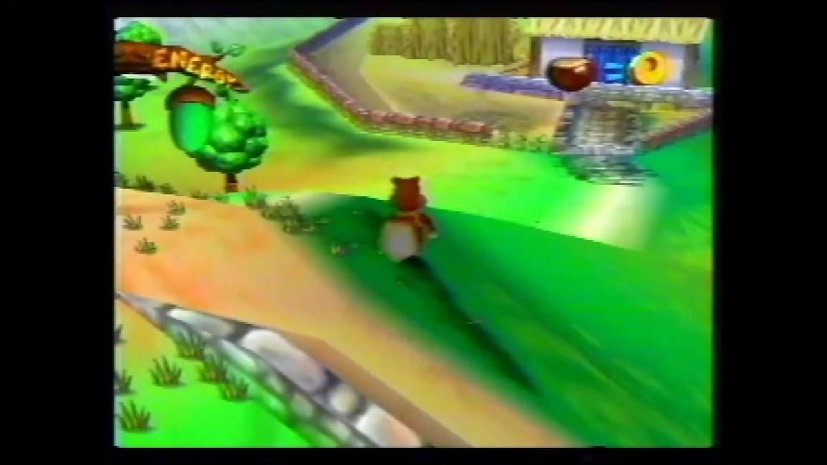 Gameplay footage of the unreleased N64 game Conker's Quest