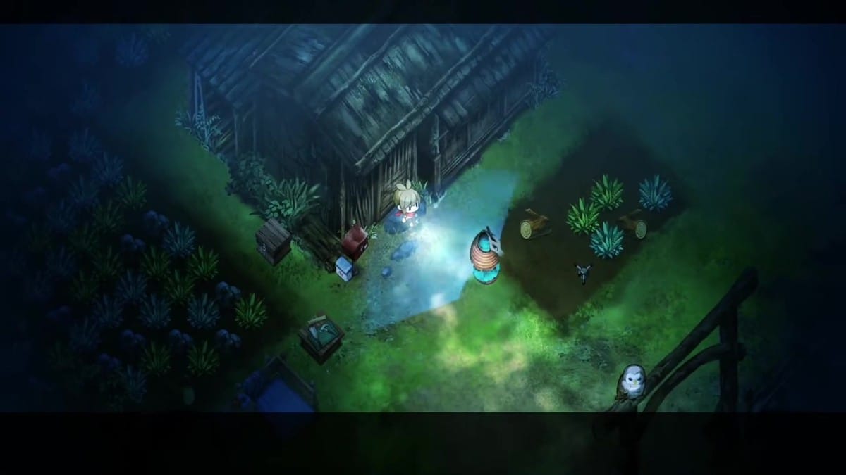 A massive, supernatural fish-like creature emerging from dark waters beneath a wooden dock.