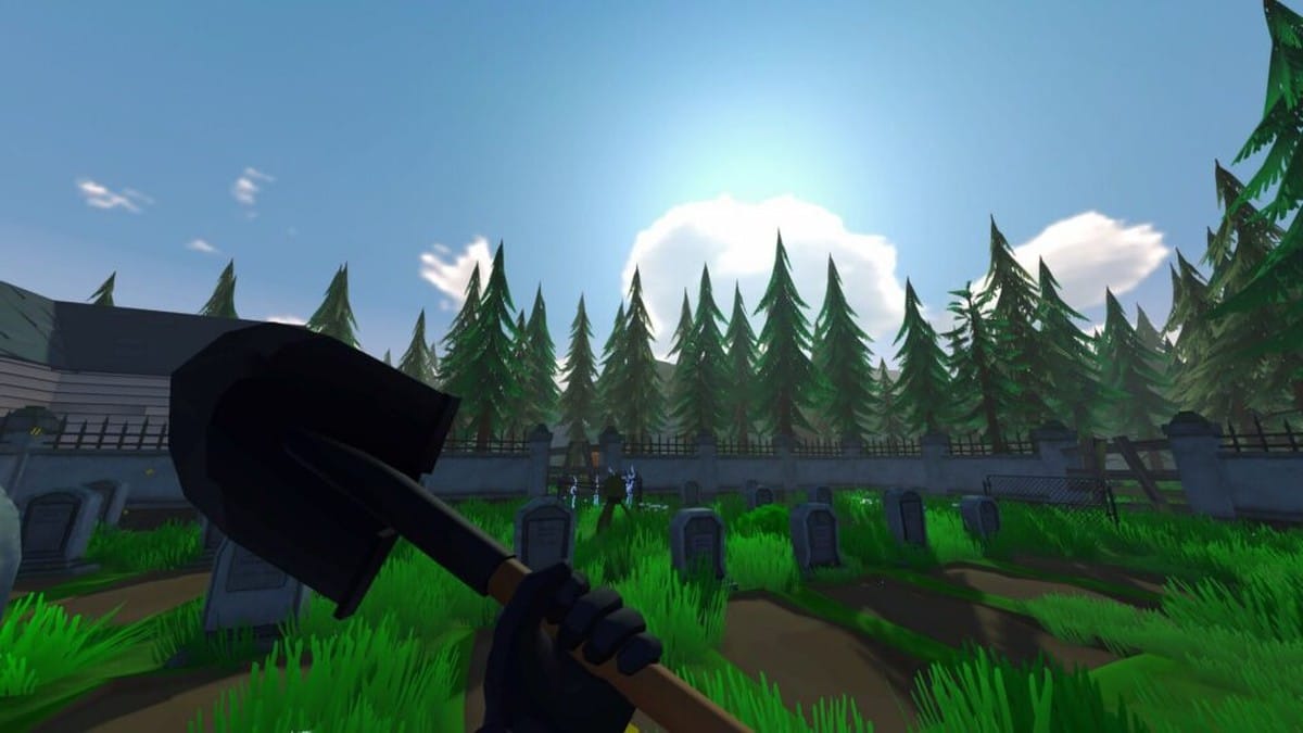 Zombie GS screenshot showing the cemetery management interface