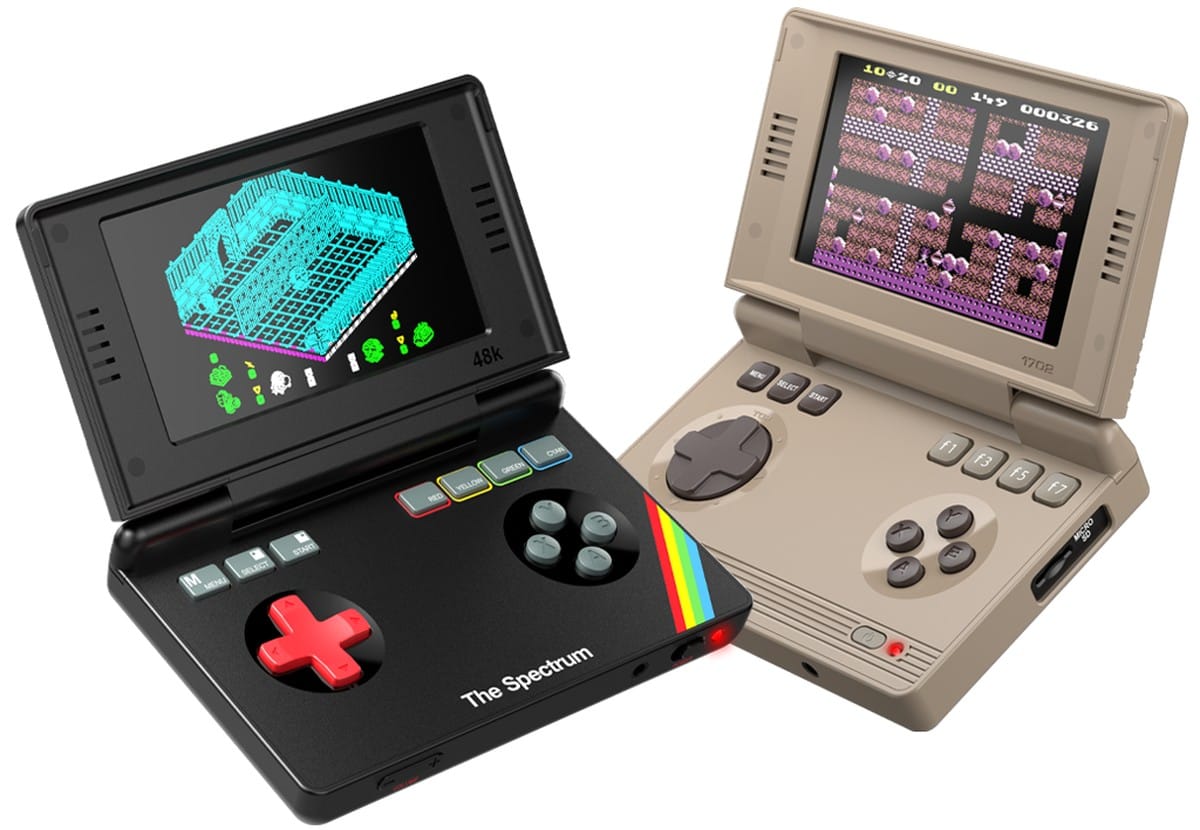 TheC64 handheld running a platform game