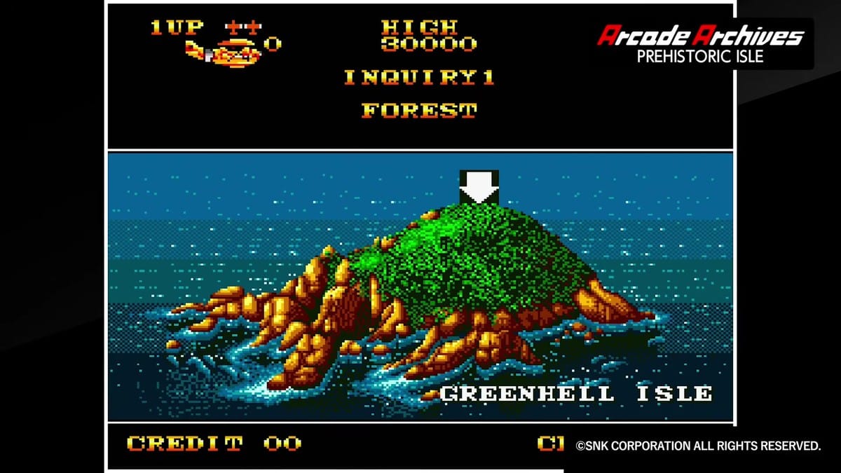 Greenhell Isle map briefing screen showing Inquiry 1 Forest before the mission begins