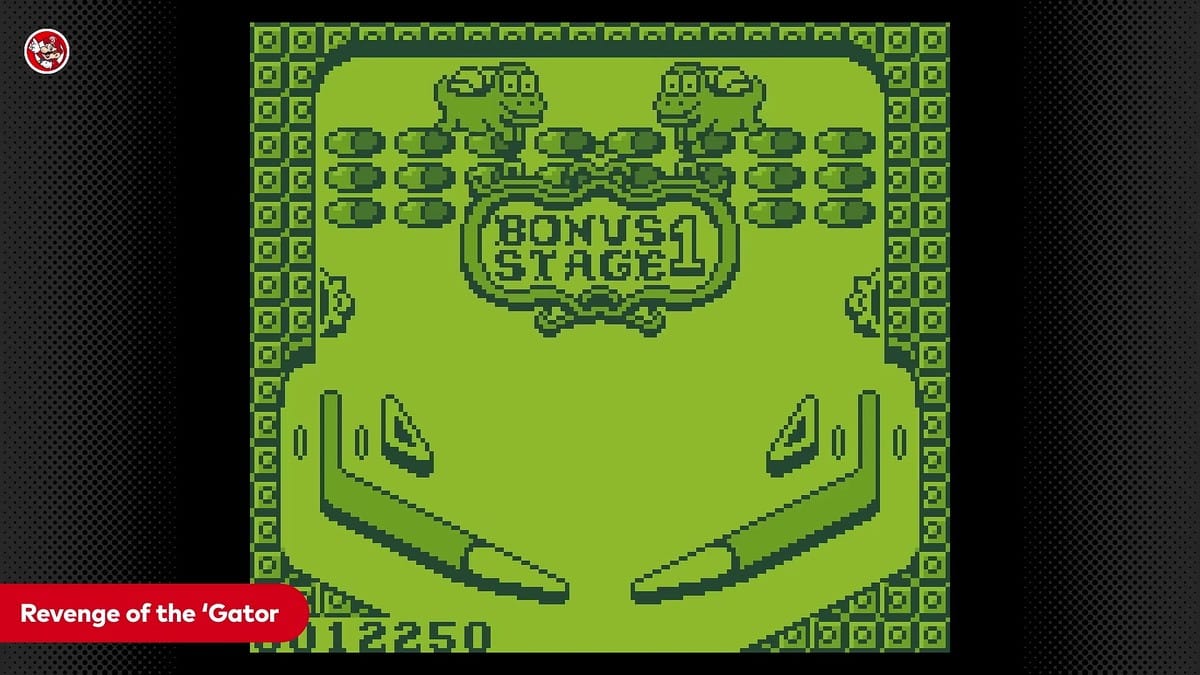 Pinball table action with alligator targets and flippers in Revenge of the 'Gator