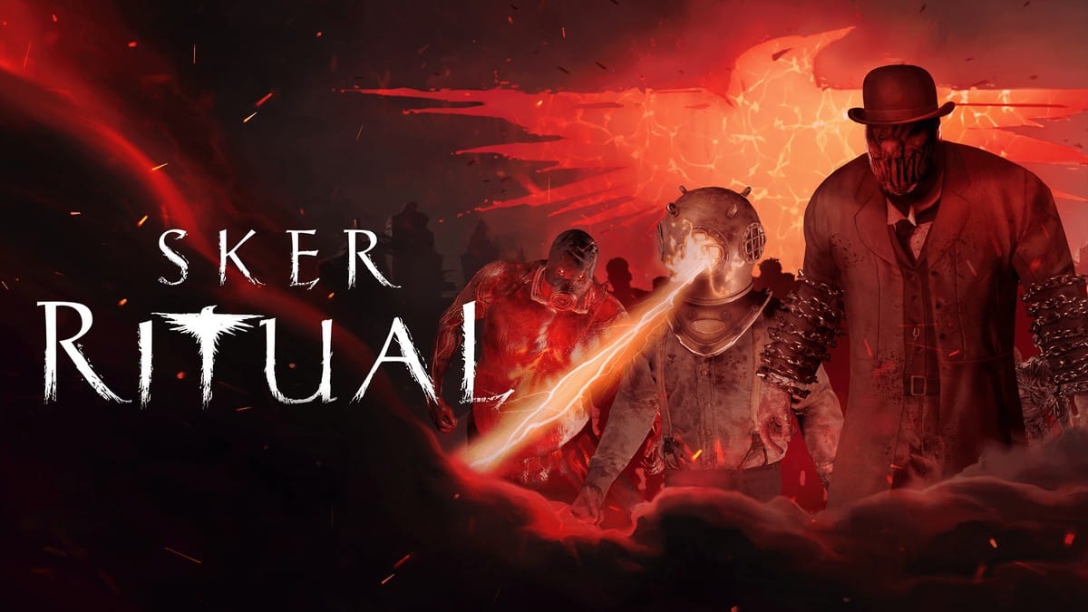 Sker Ritual promotional art showing masked figures and steampunk weapons