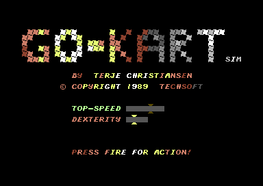 Unreleased C64 Racer Go-Kart Surfaces from 1999 Scene Archives