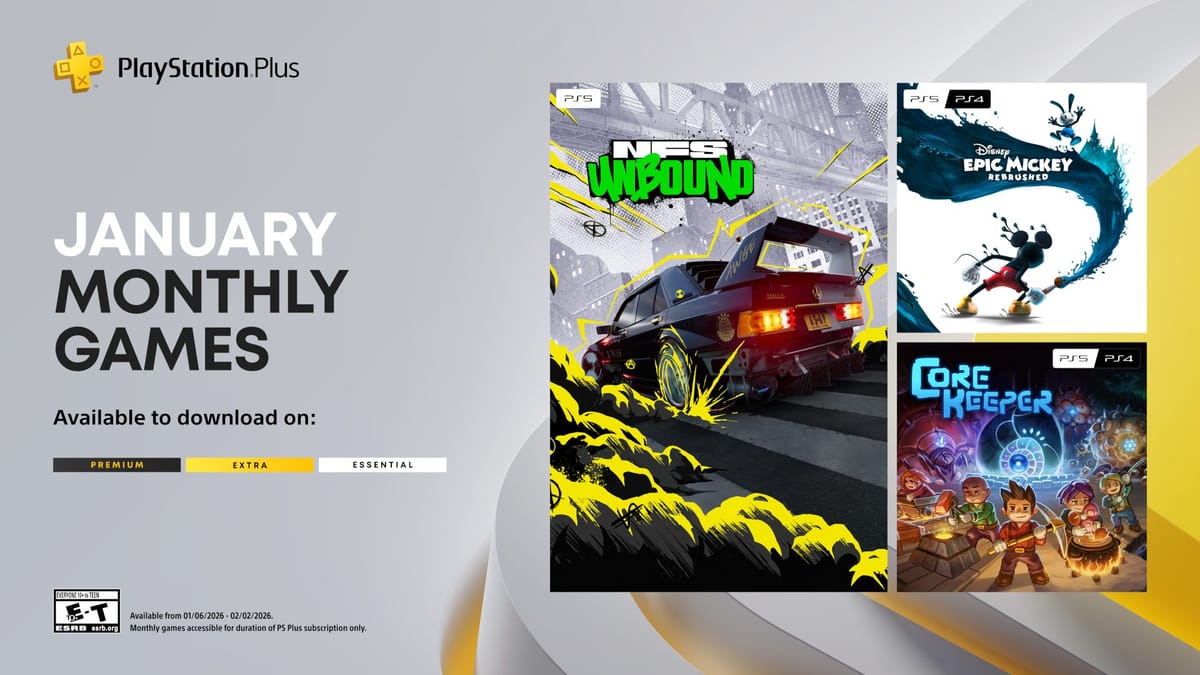 PlayStation Plus January 2026: Epic Mickey Rebrushed and Need for Speed Unbound