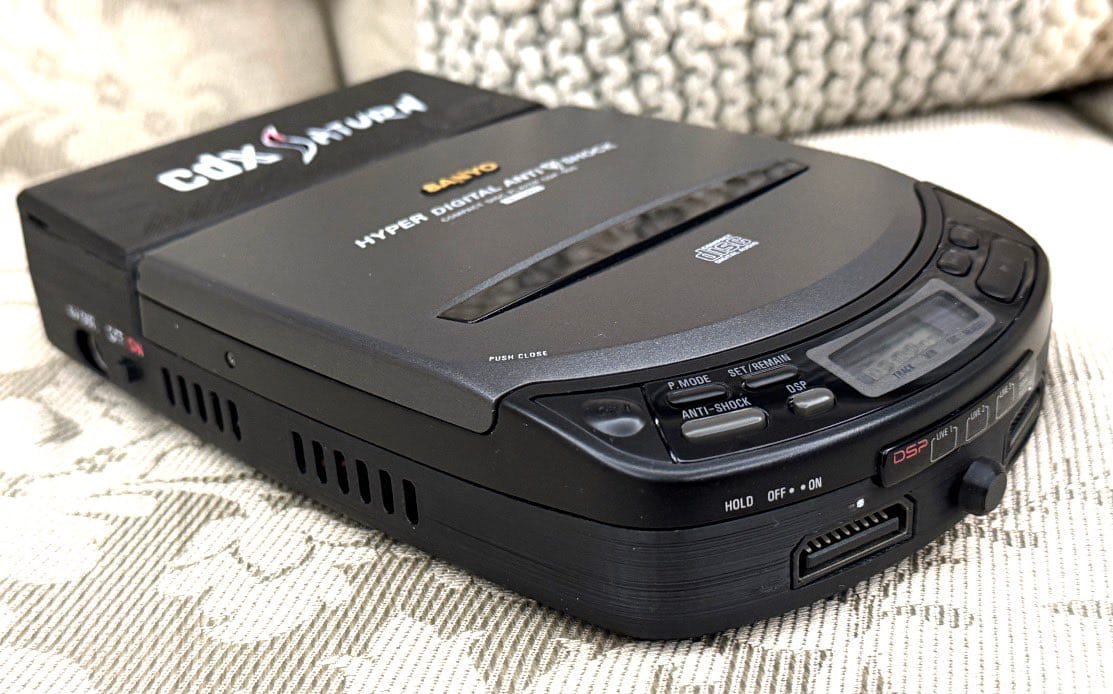 A modder just squeezed a real Sega Saturn into a portable CD player shell