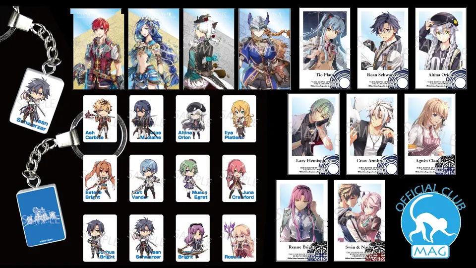 Falcom just dropped new Trails and Ys merchandise on Yahoo Shopping