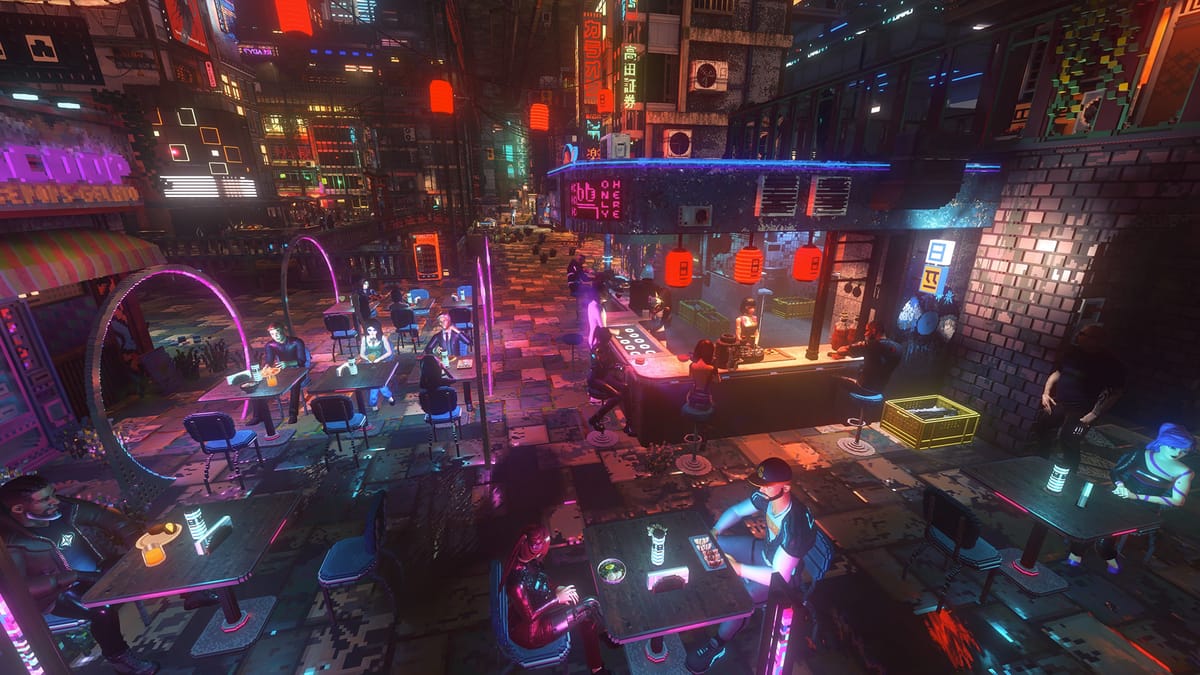 Nivalis gameplay reveals a cyberpunk life sim with 135 NPCs
