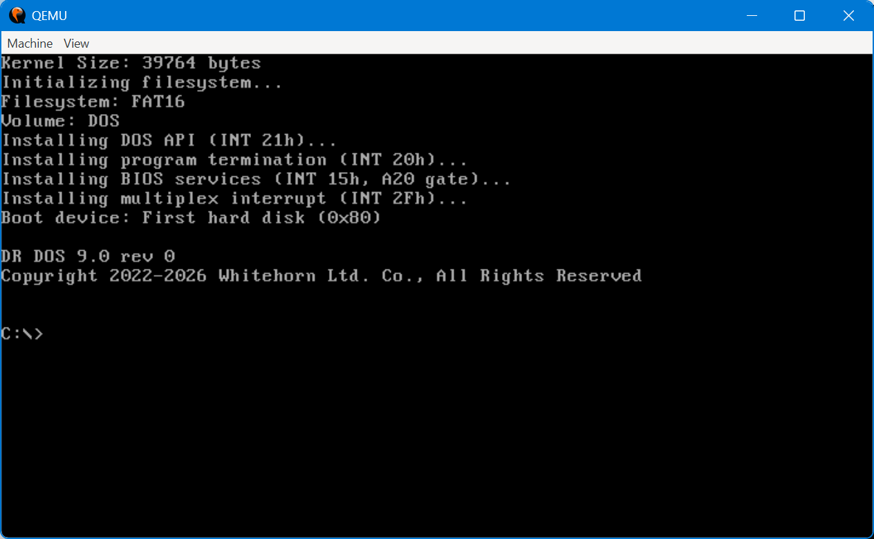 DR DOS just returned from the dead as a clean-room beta