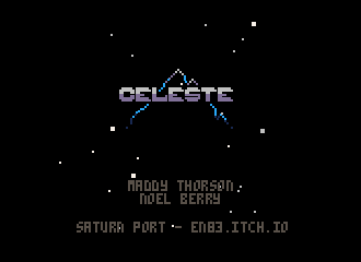 Someone ported Celeste Classic to the Sega Saturn