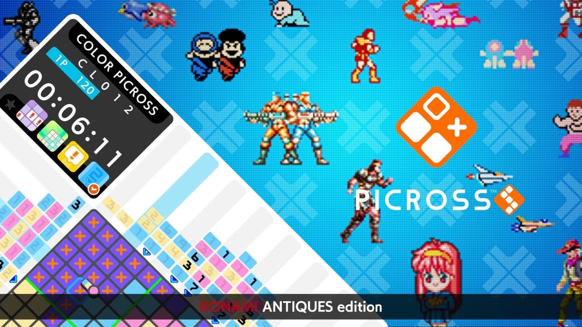 Picross S is getting a massive Konami crossover this April