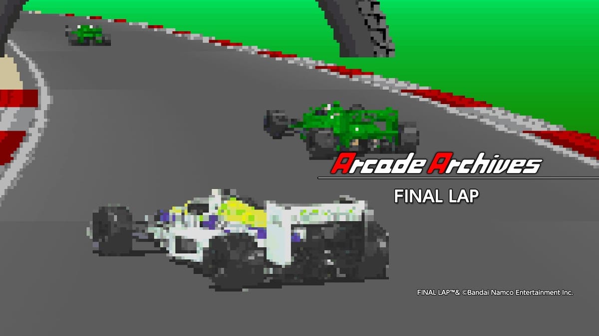 Namco's Final Lap is coming to Arcade Archives this week
