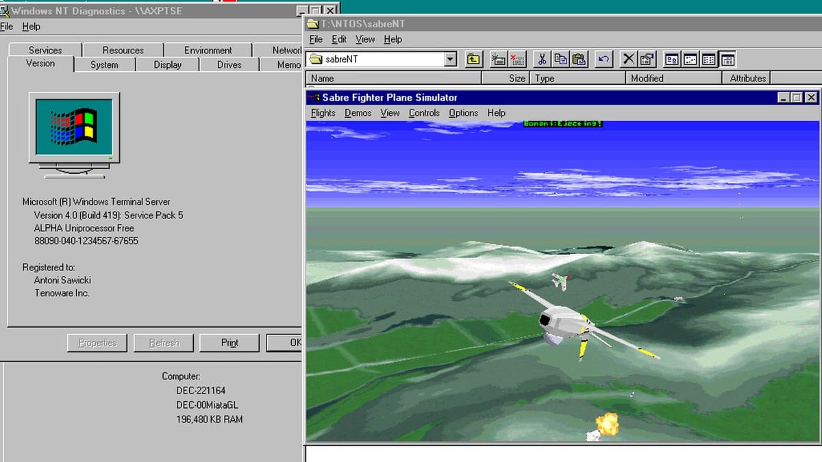 A 1990s flight simulator just got ported to Windows NT and Apple Silicon