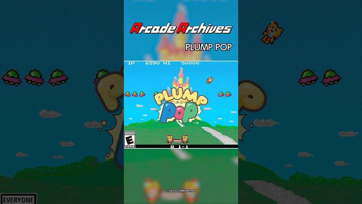 Taito's bizarre trampoline game Plump Pop is coming to Arcade Archives