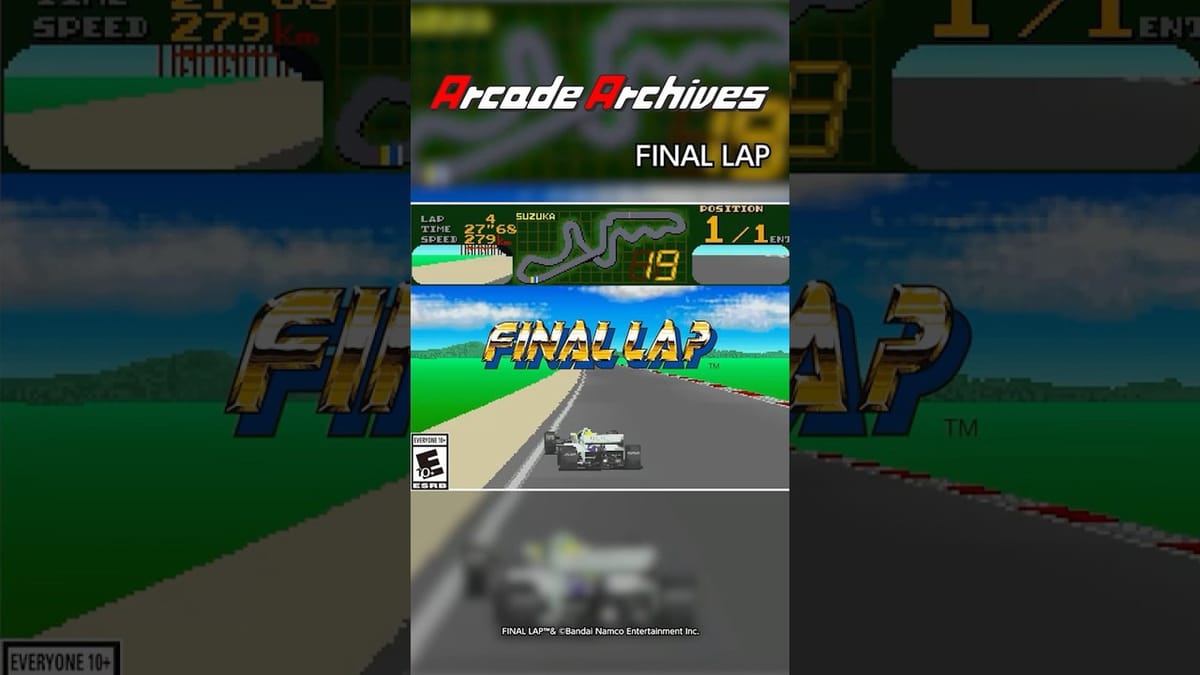Namco's Final Lap is out now on Arcade Archives
