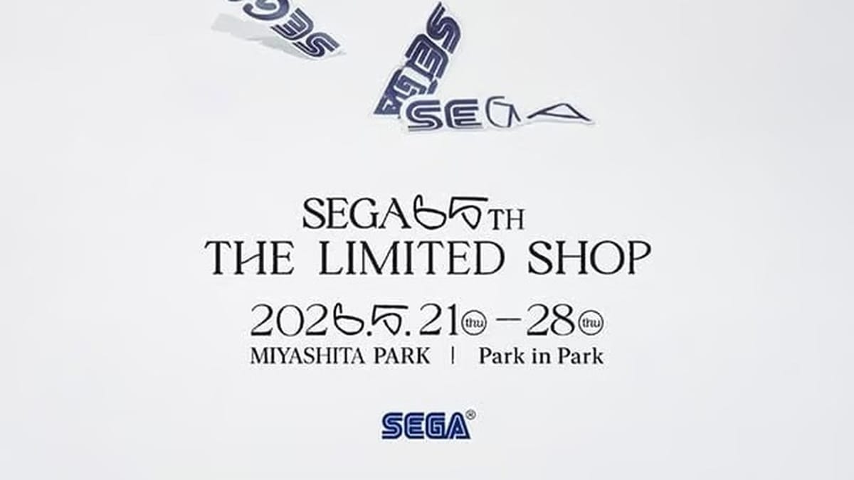Sega's 65th anniversary pop-up shop opens in Tokyo tomorrow