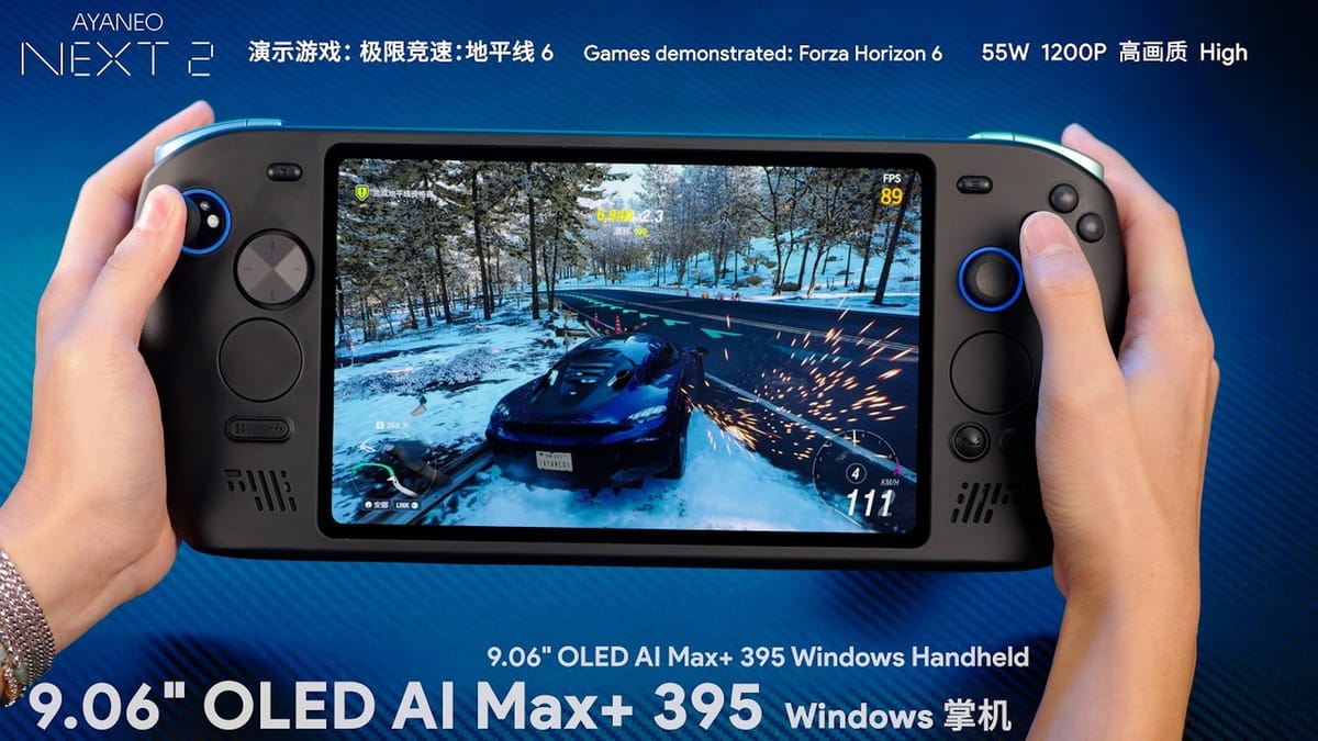 AYANEO's NEXT 2 is a 9-inch handheld with AMD's Ryzen AI Max+ 395