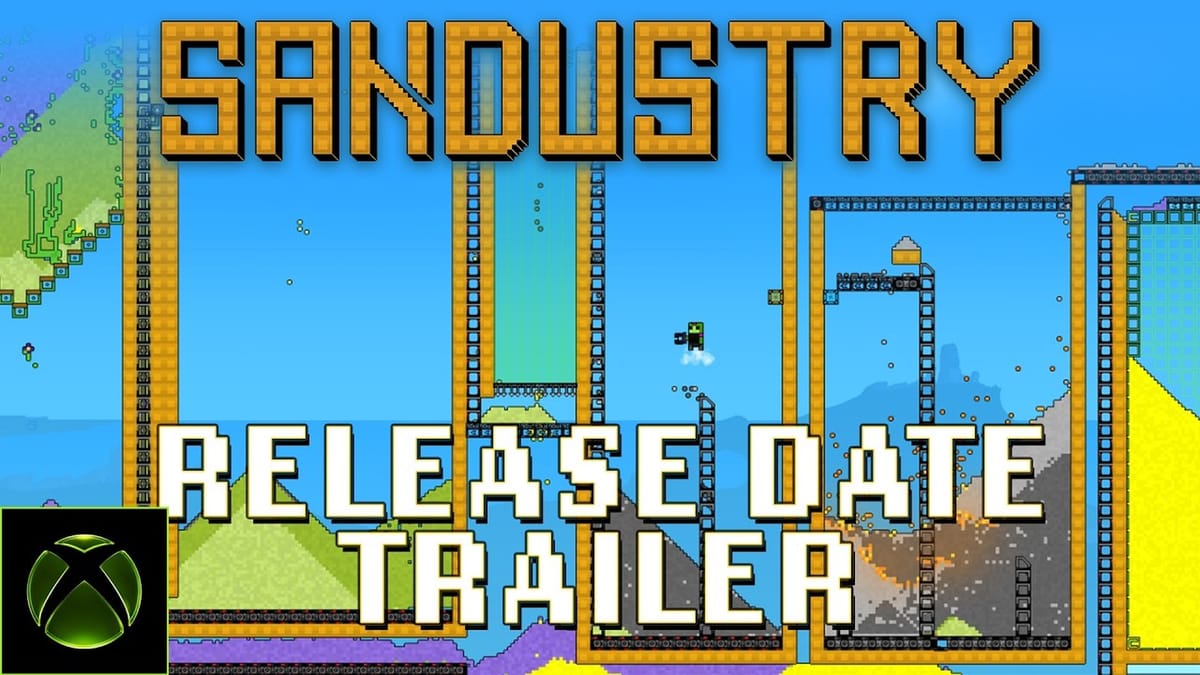 Sandustry is a falling-sand factory builder coming this August