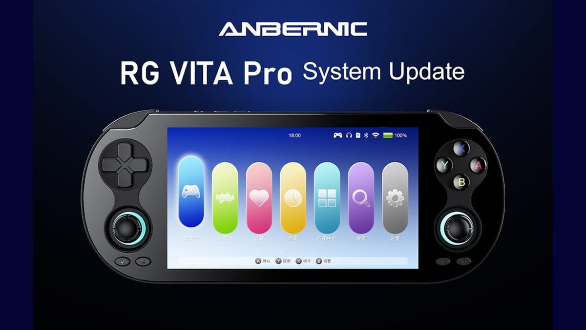 The Anbernic RG VITA Pro just got its first big Linux update