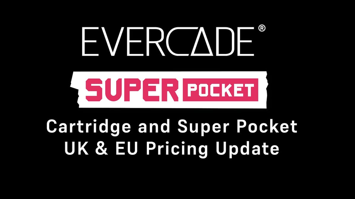Evercade is raising UK and EU prices for cartridges and the Super Pocket