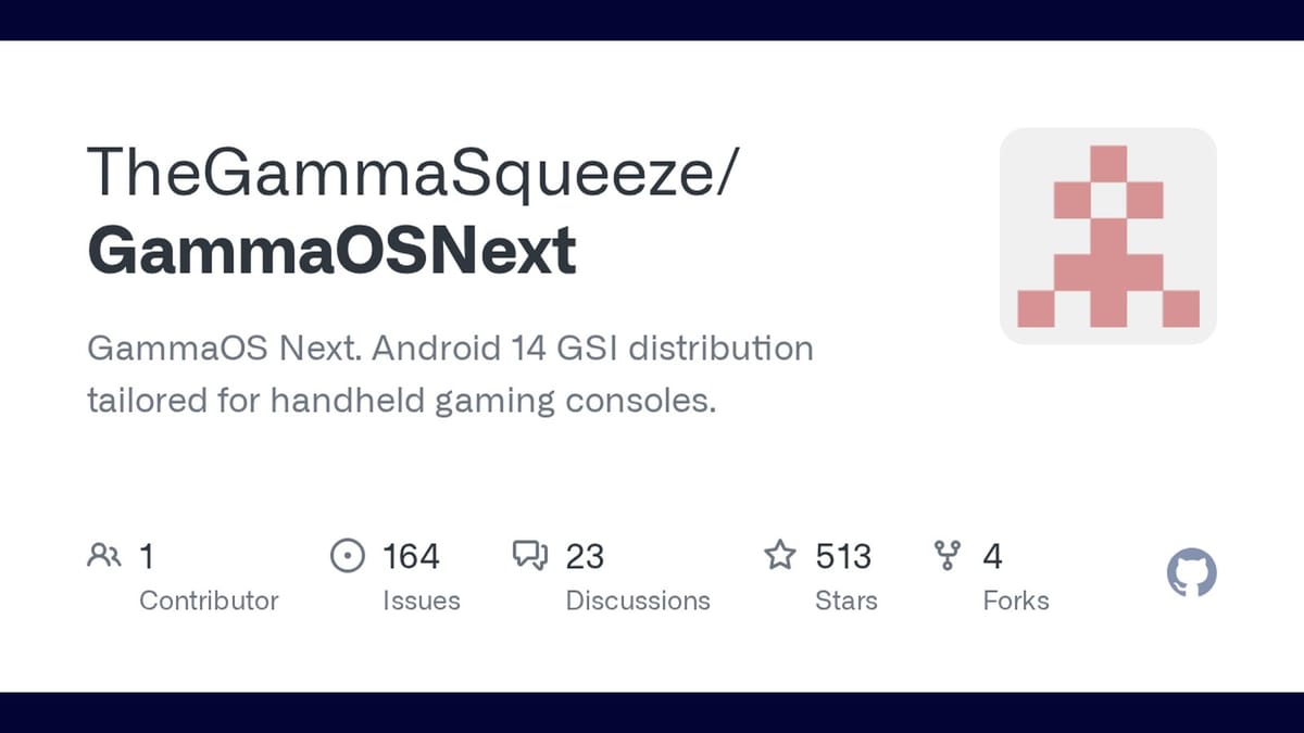 GammaOS Next 1.4 brings new kernel fixes to Android retro handhelds