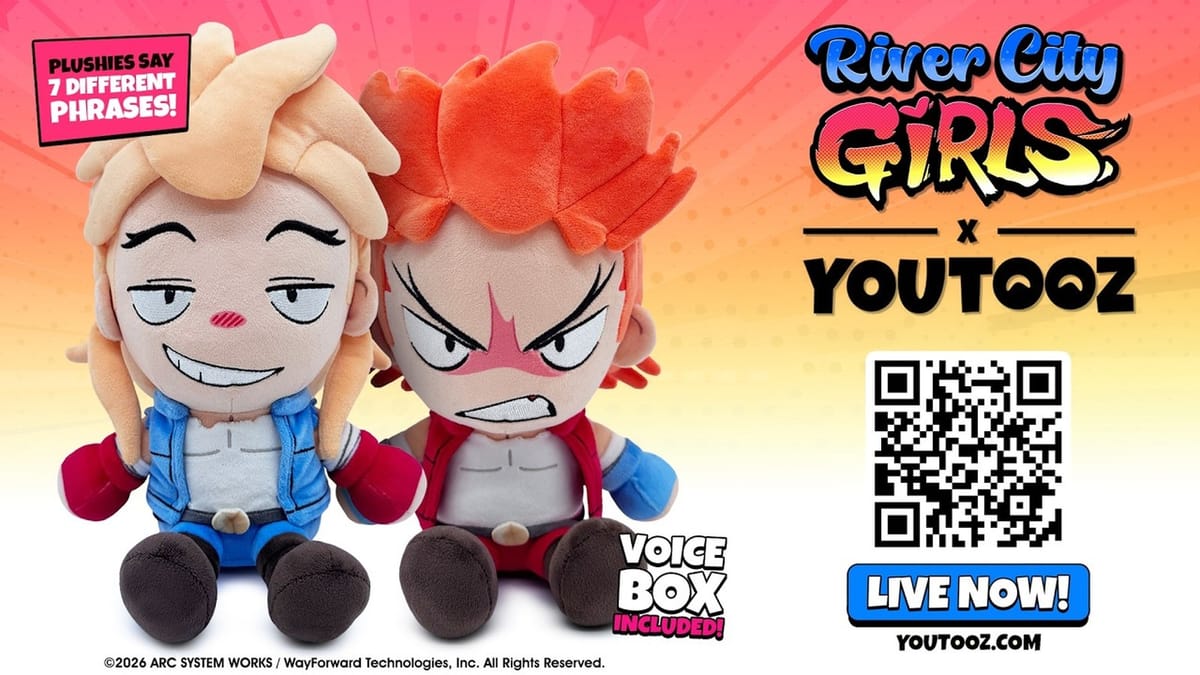 River City Girls' Double Dragon brothers are getting talking plushies