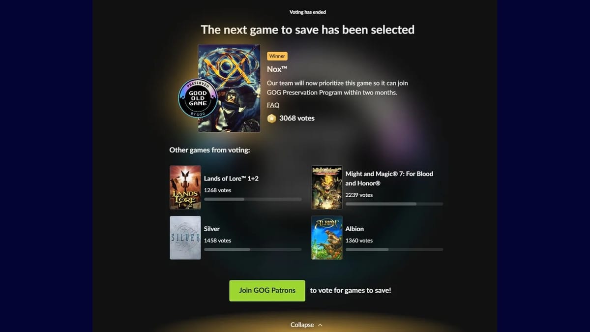 Westwood's Nox is getting the GOG Preservation Program treatment next