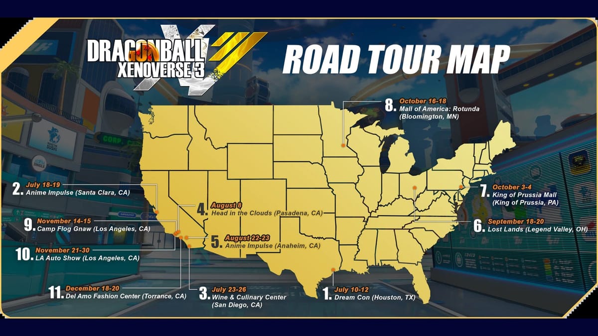 Bandai Namco is taking a Dragon Ball Xenoverse 3 demo on a US road tour